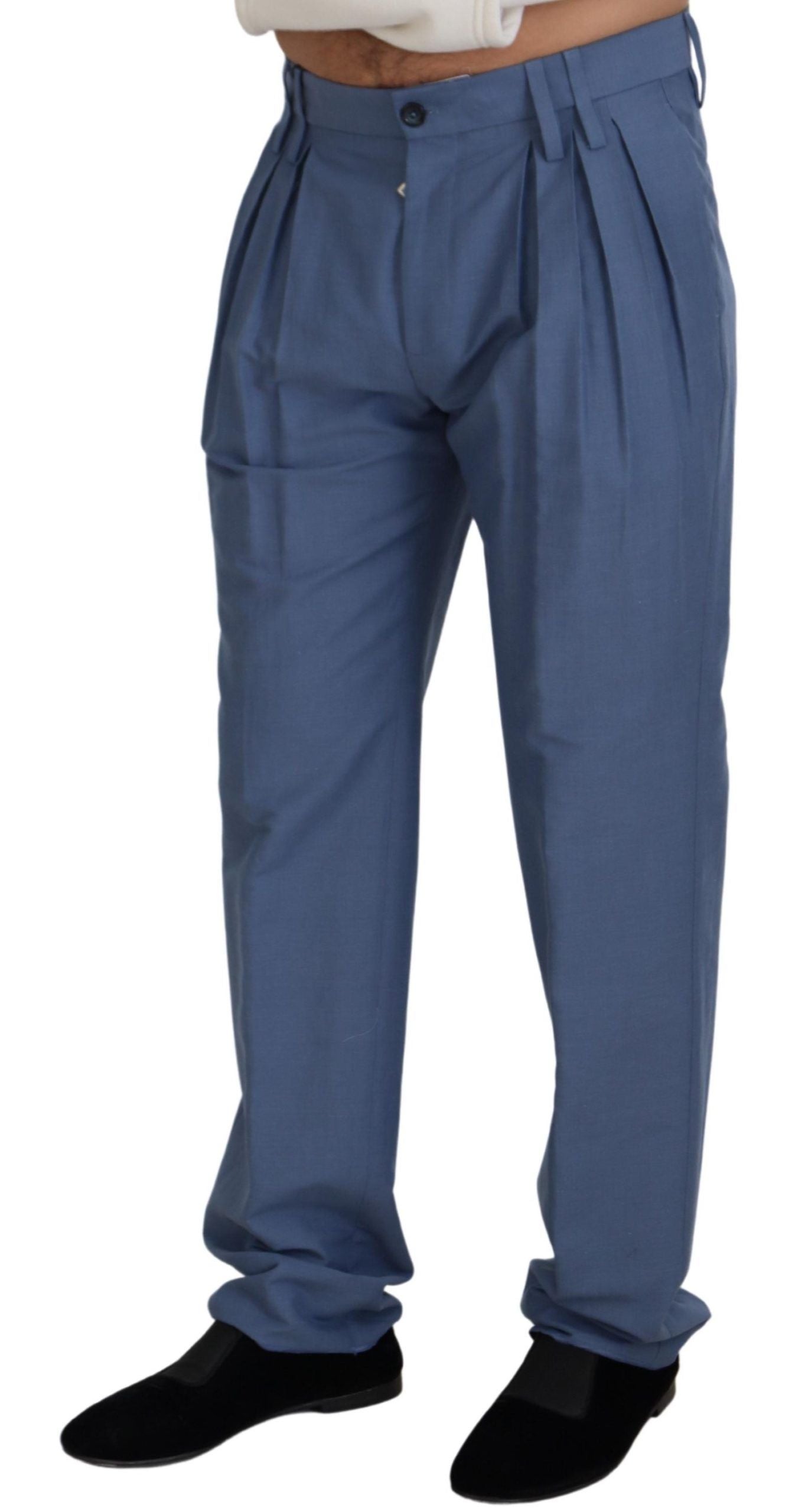 Dolce &amp; Gabbana - Pantalon habillé coupe classique - Bleu