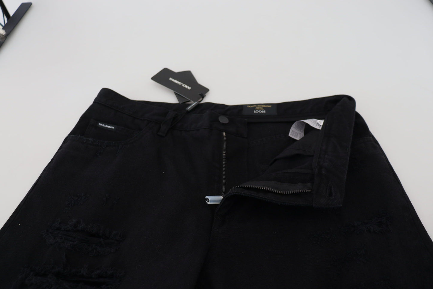 Dolce &amp; Gabbana Jean italien coupe ample noir