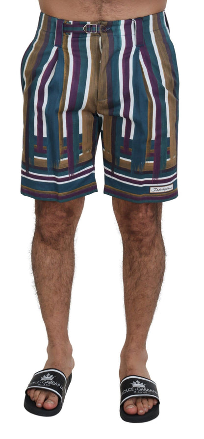 Dolce &amp; gabbana short chino multicolore - coupe classique