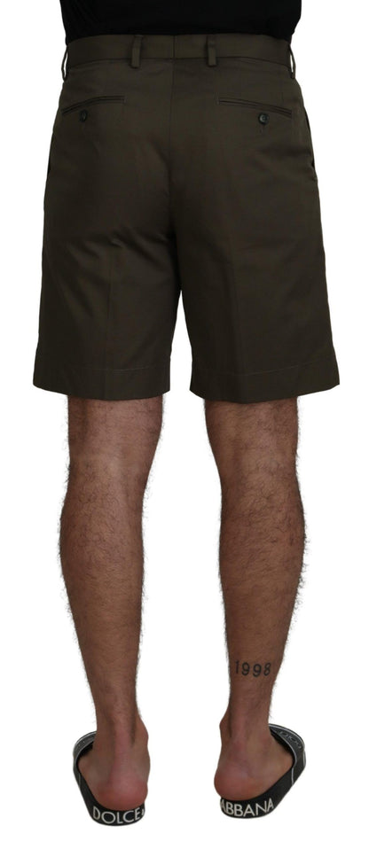 Short chino en coton vert Dolce &amp; gabbana