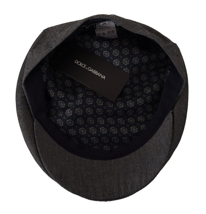 Chapeau gavroche gris Dolce &amp; Gabbana