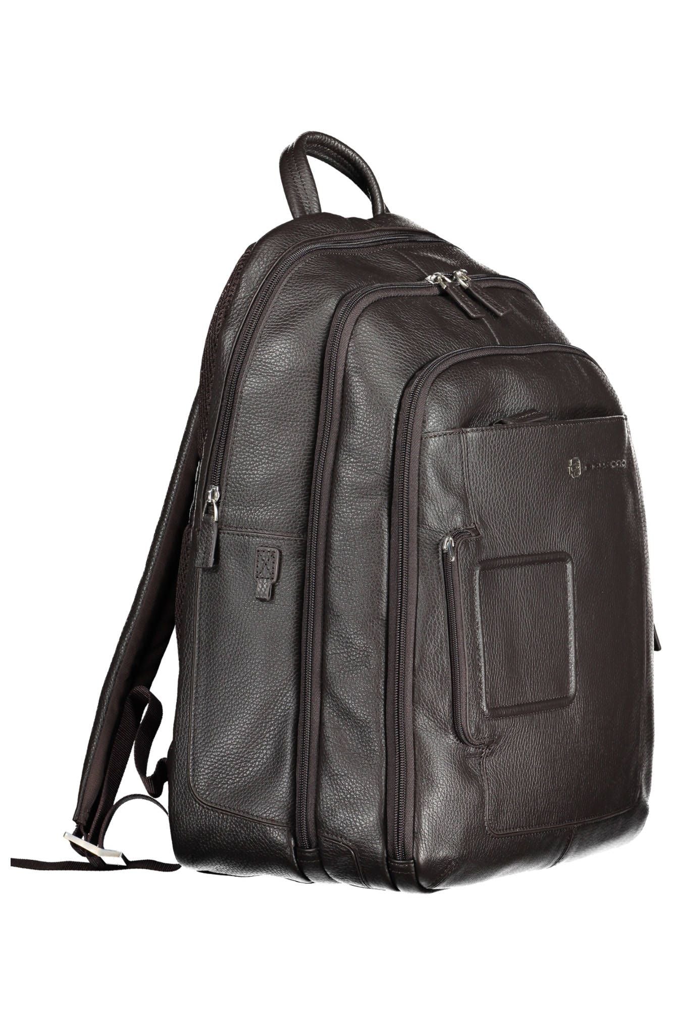 Piquadro Elegant Leather Backpack with Laptop Compartment