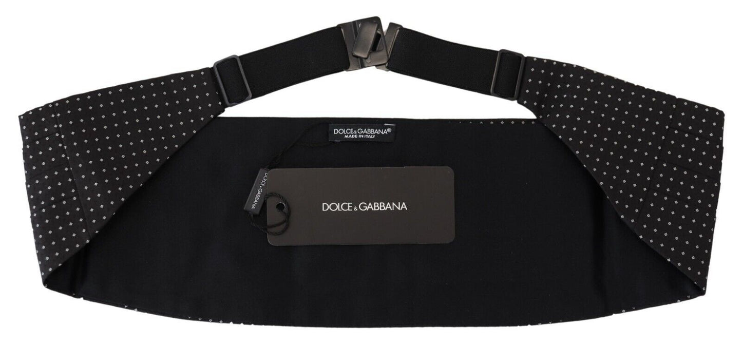 Ceinture de smoking en soie à pois Dolce &amp; Gabbana