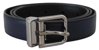 Ceinture en cuir de veau bleu Dolce &amp; gabbana