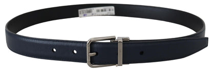 Ceinture en cuir de veau bleu Dolce &amp; gabbana