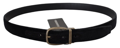 Ceinture en cuir noir Dolce &amp; Gabbana