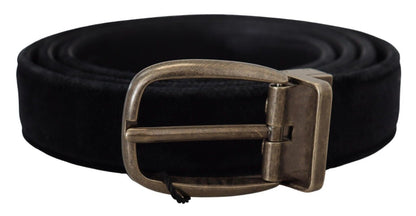 Ceinture en cuir noir Dolce &amp; Gabbana