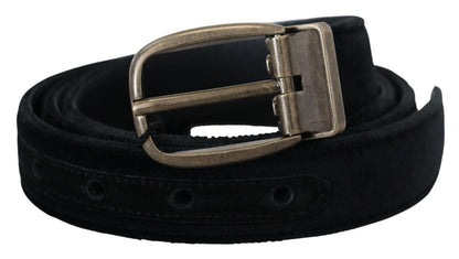 Ceinture en cuir noir Dolce &amp; Gabbana