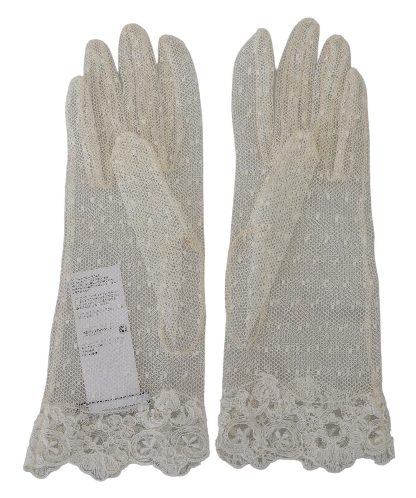 Dolce &amp; Gabbana gants blancs longueur poignet