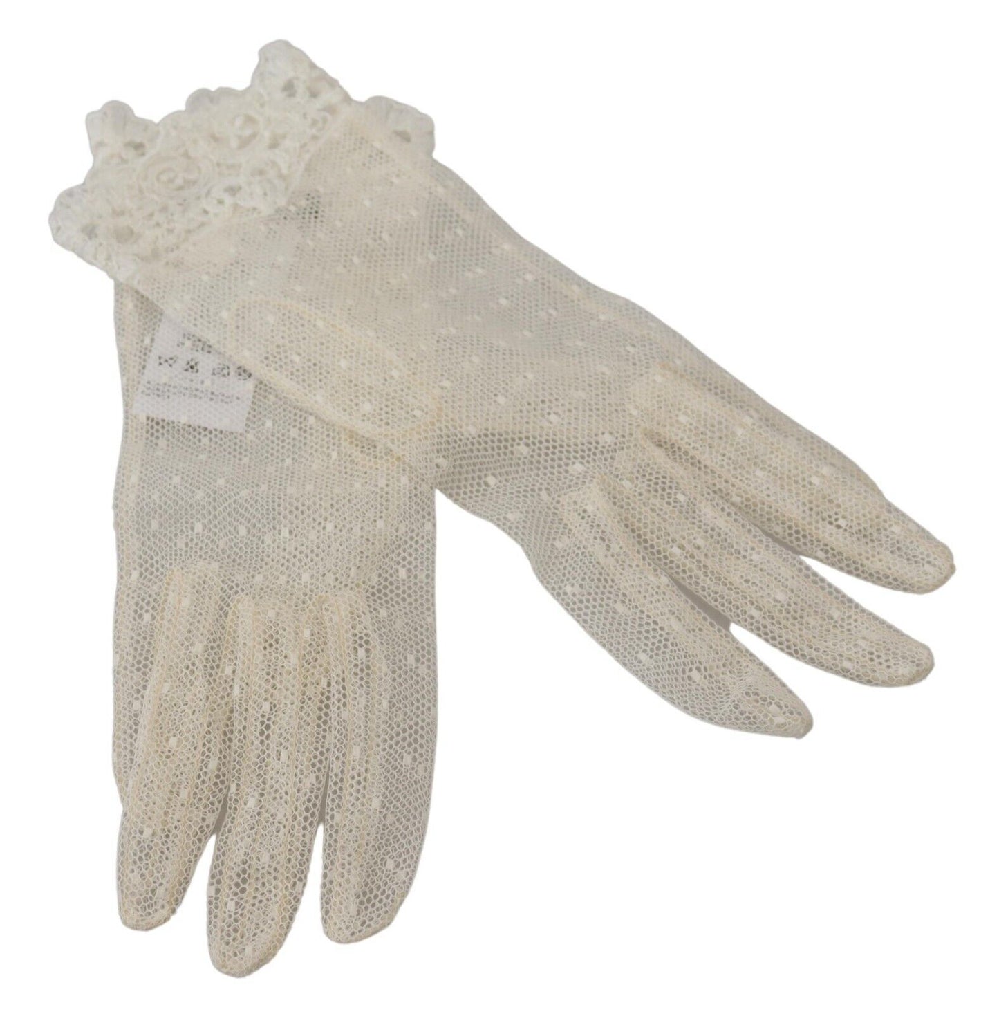 Dolce &amp; Gabbana gants blancs longueur poignet