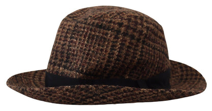 Chapeau fedora marron Dolce &amp; gabbana - accessoire d'hiver