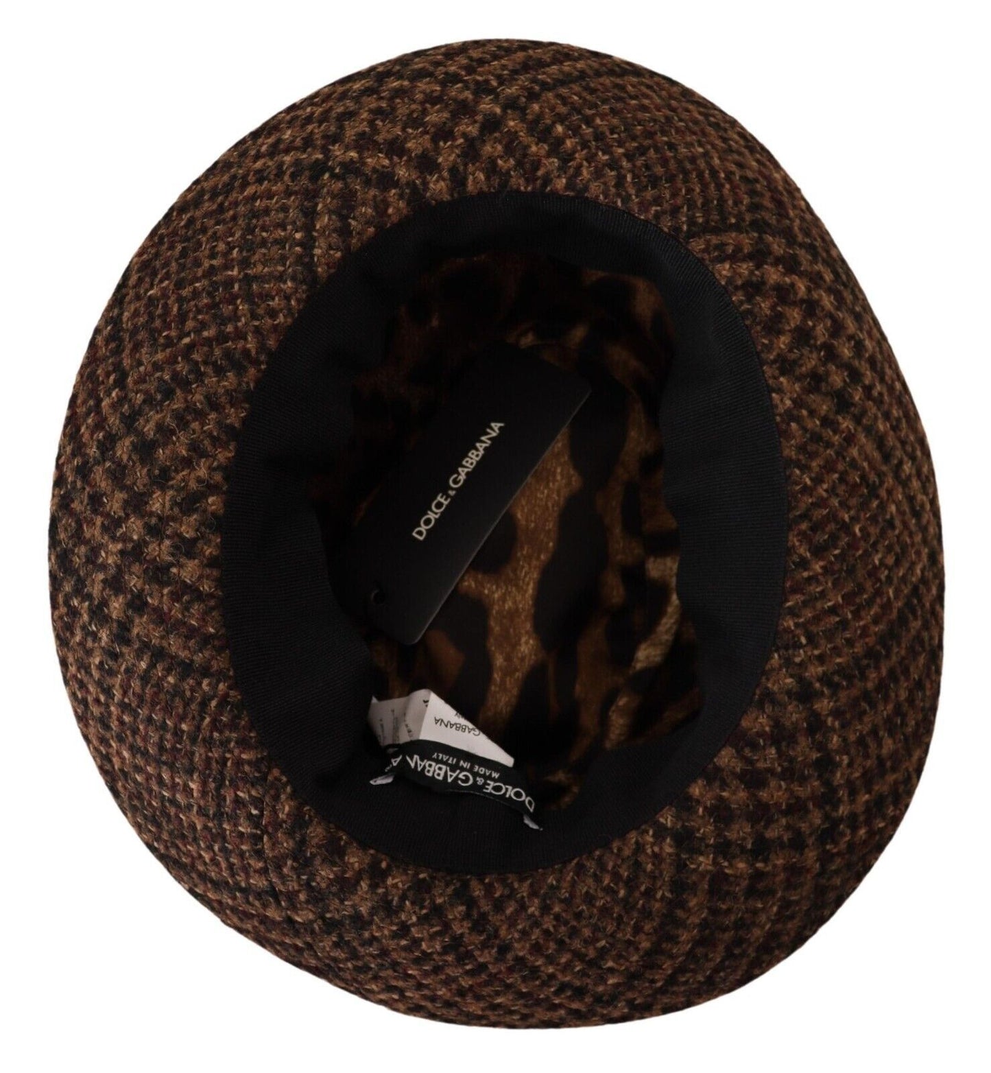 Chapeau fedora marron Dolce &amp; gabbana - accessoire d'hiver