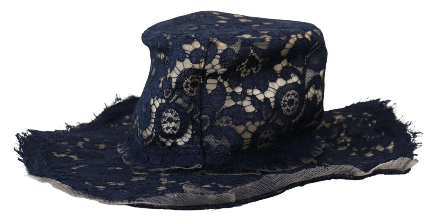 Chapeau bleu à large bord Dolce &amp; Gabbana