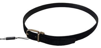 Ceinture en cuir noir Dolce &amp; Gabbana