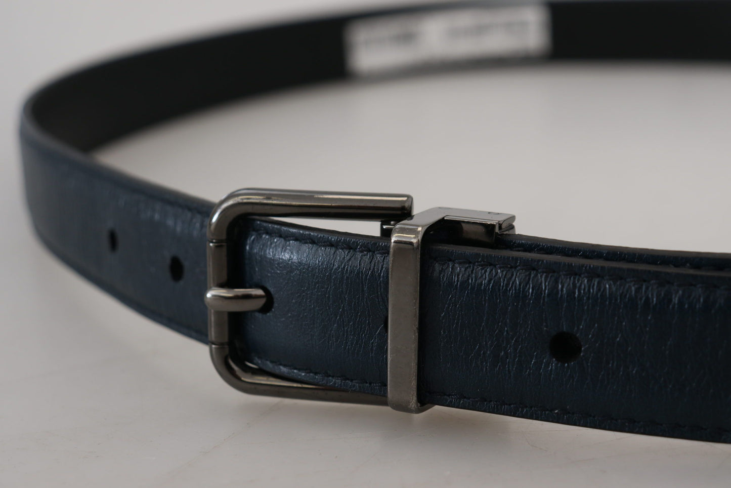 Ceinture en cuir bleu foncé Dolce &amp; gabbana