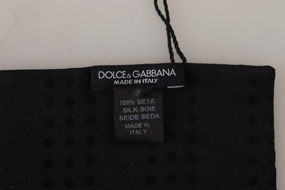 Dolce &amp; Gabbana - Écharpe à franges en laine et soie - Bleu foncé