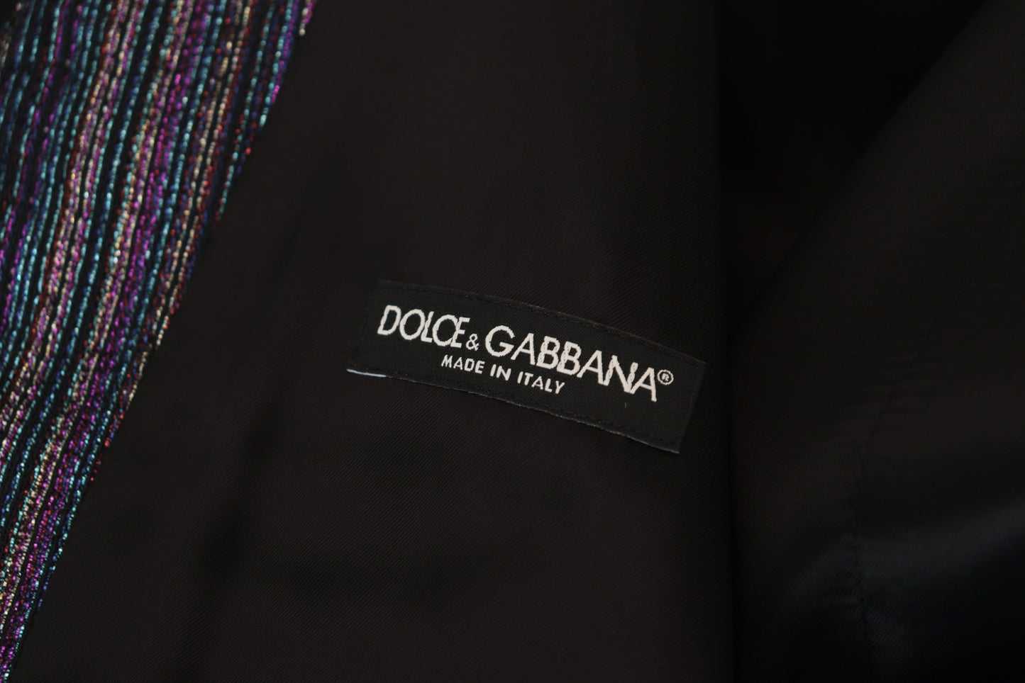 Dolce &amp; gabbana robe formelle multicolore gilet mélange de luxe