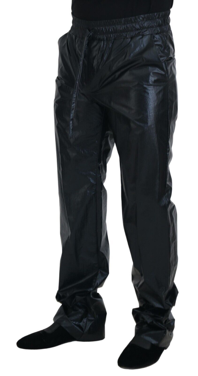 Pantalon de créateur noir Dolce &amp; Gabbana