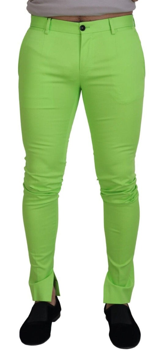 Dolce &amp; gabbana chino en coton vert clair