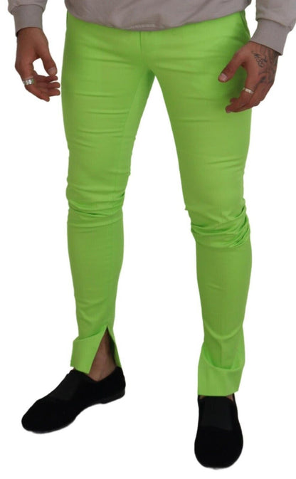 Dolce &amp; gabbana chino en coton vert clair