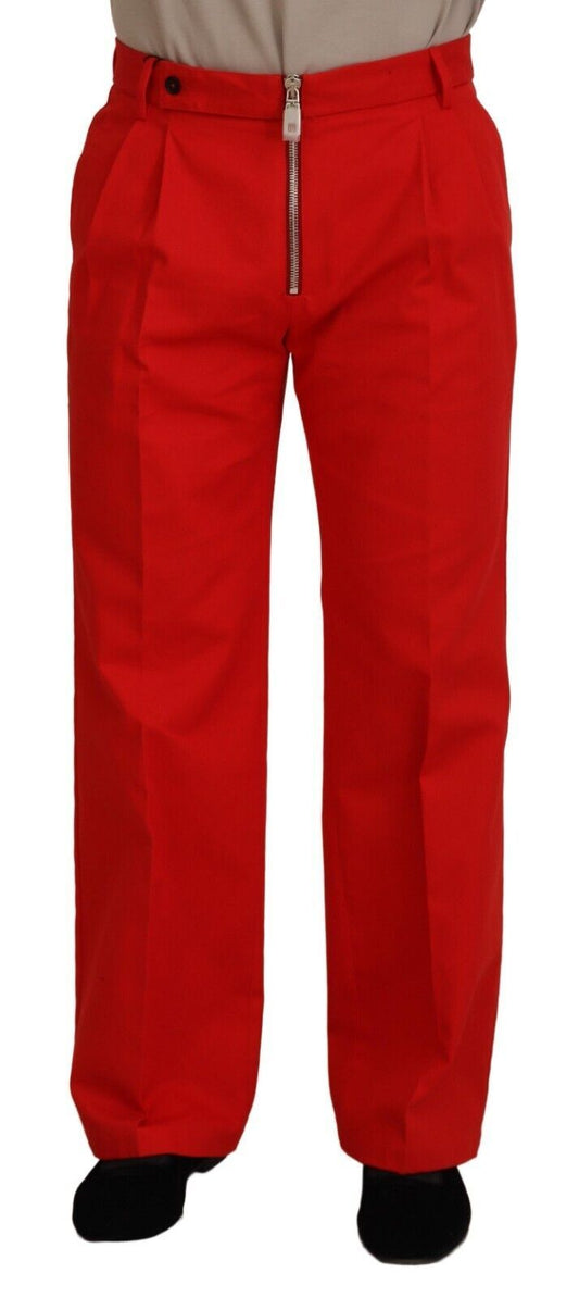 Dolce &amp; Gabbana superbe pantalon en coton rouge