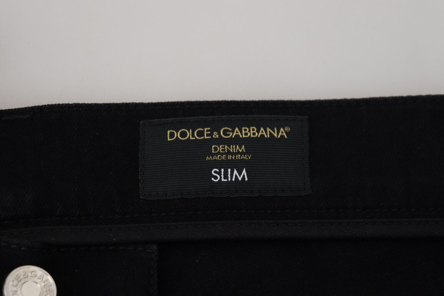 Dolce &amp; Gabbana jean poussière d'or noir