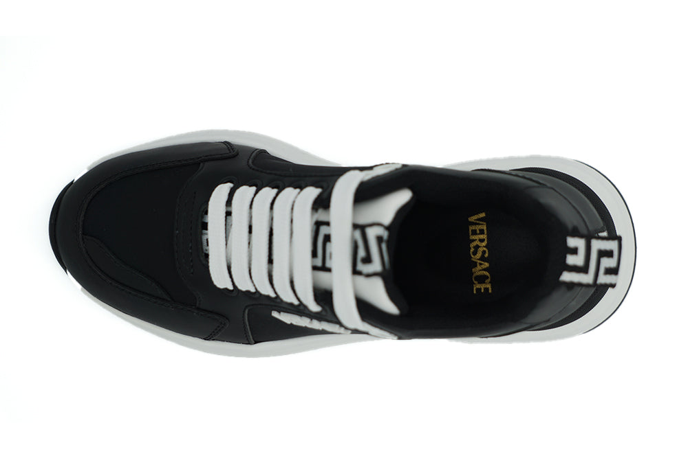 Baskets en cuir monochromes Versace