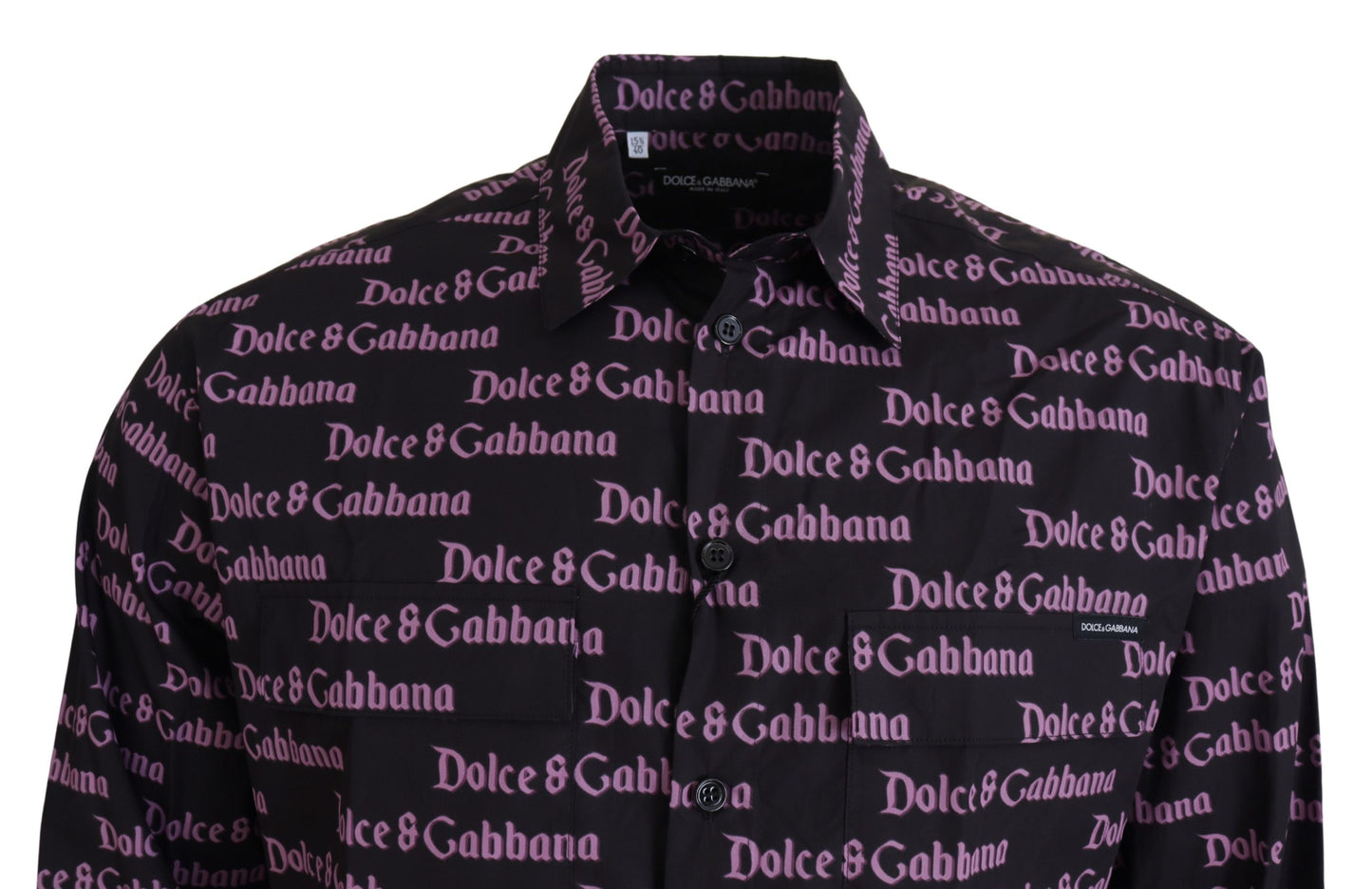 Dolce &amp; Gabbana chemise habillée noire coupe slim