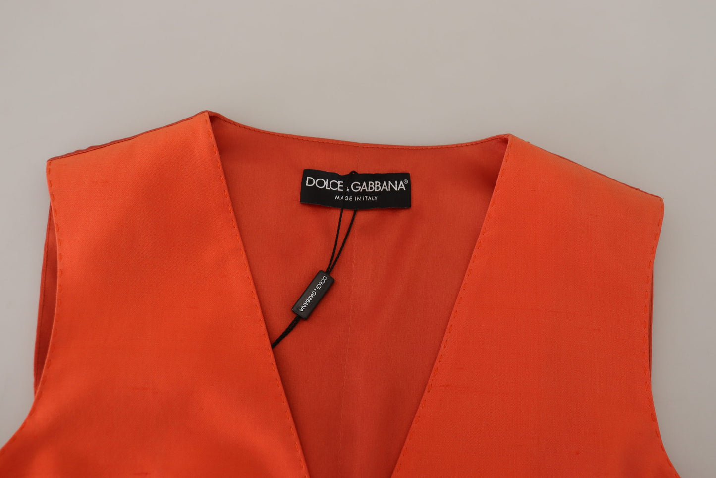 Gilet en soie orange Dolce &amp; gabbana