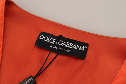 Gilet en soie orange Dolce &amp; gabbana