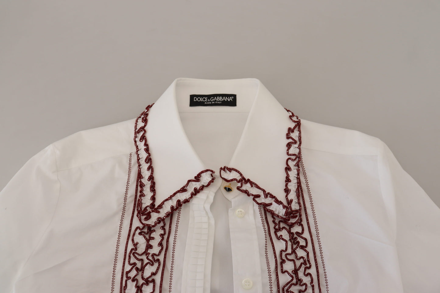 Haut polo en coton blanc Dolce &amp; gabbana