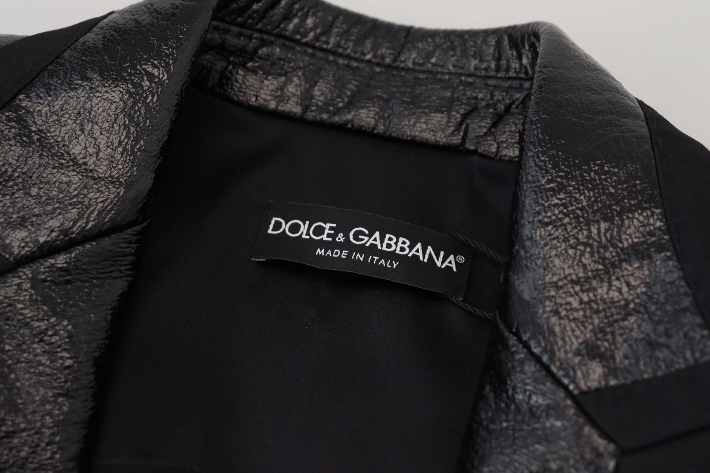 Veste de créateur noire courte Dolce &amp; Gabbana