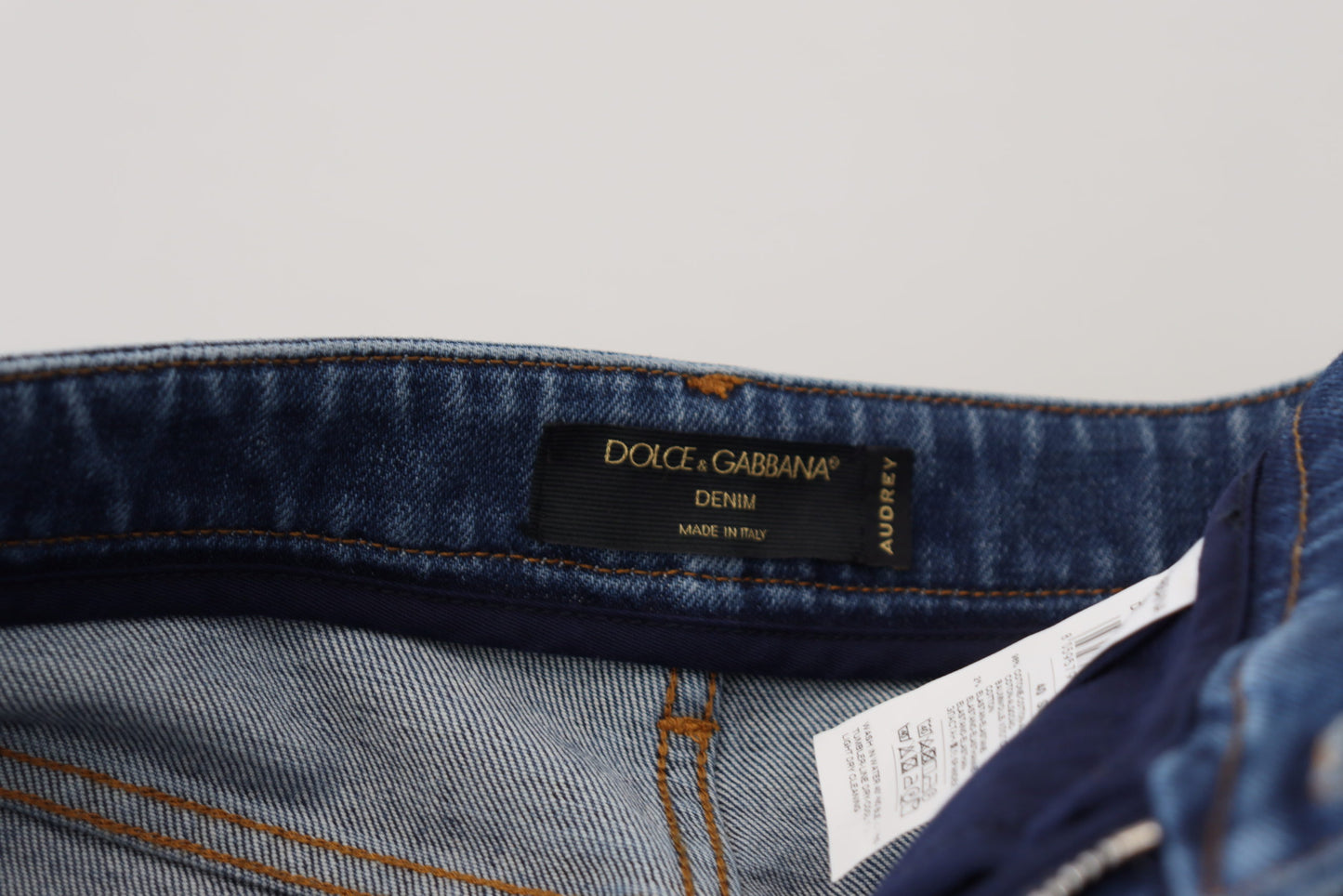 Pantalon en denim bleu Dolce &amp; gabbana – rencontre le confort