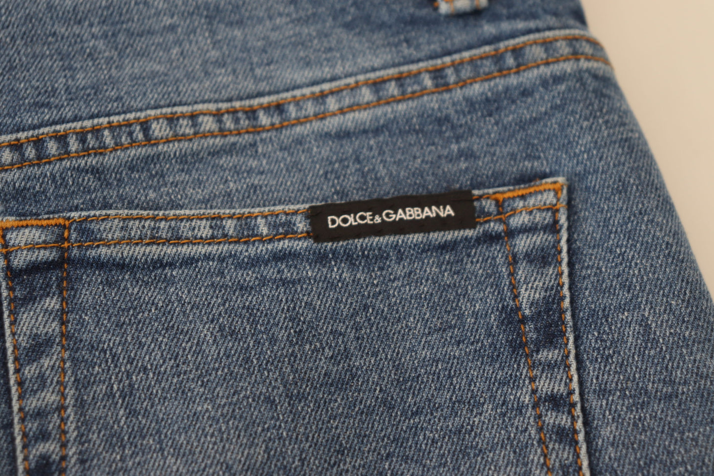 Pantalon en denim bleu Dolce &amp; gabbana – rencontre le confort