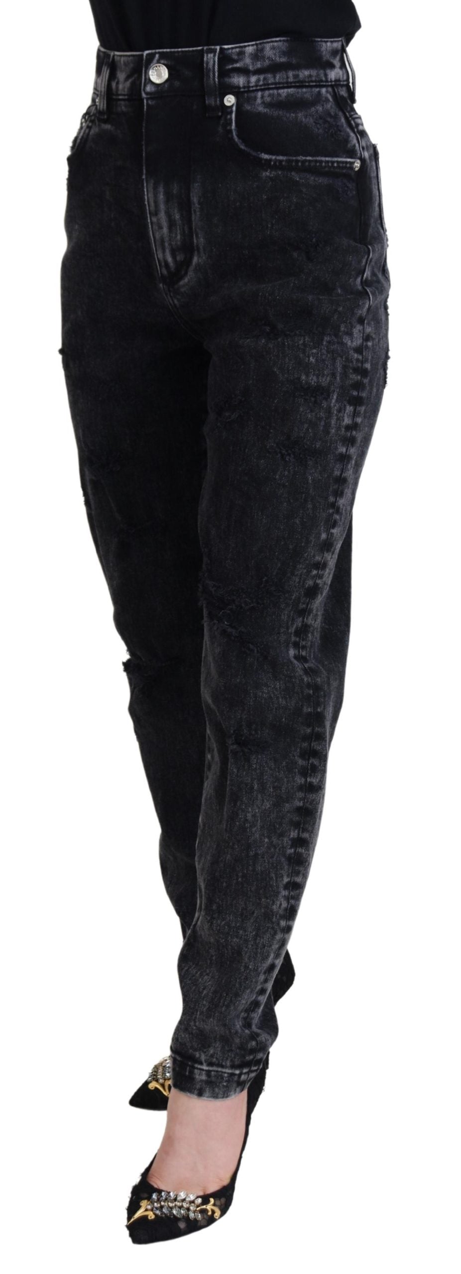 Pantalon en jean noir Dolce &amp; Gabbana