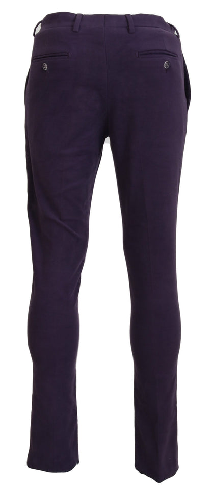 Pantalon Bencivenga en coton violet