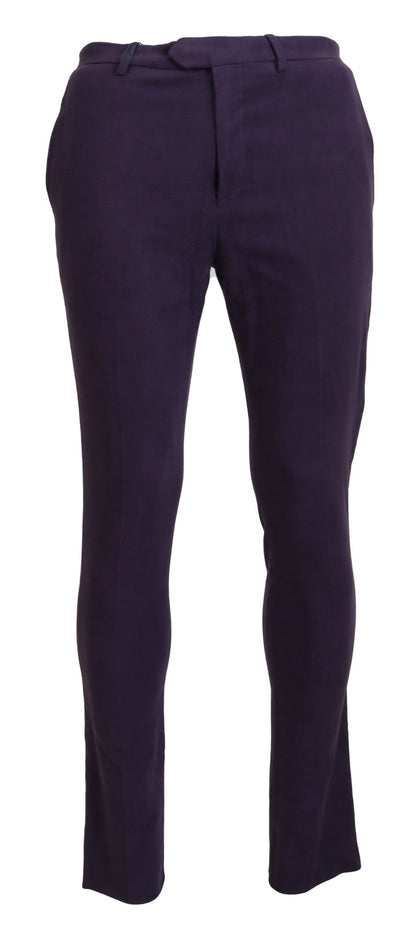 Pantalon Bencivenga en coton violet