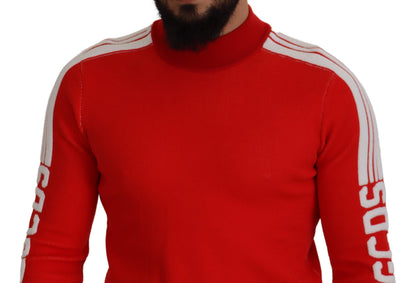 Pull rouge Gcds pour homme