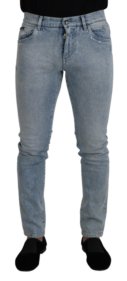 Pantalon en jean bleu clair classique Dolce &amp; Gabbana