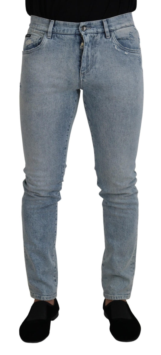 Pantalon en jean bleu clair classique Dolce &amp; Gabbana