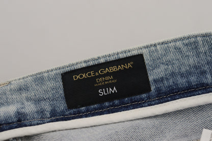 Pantalon en jean bleu clair classique Dolce &amp; Gabbana