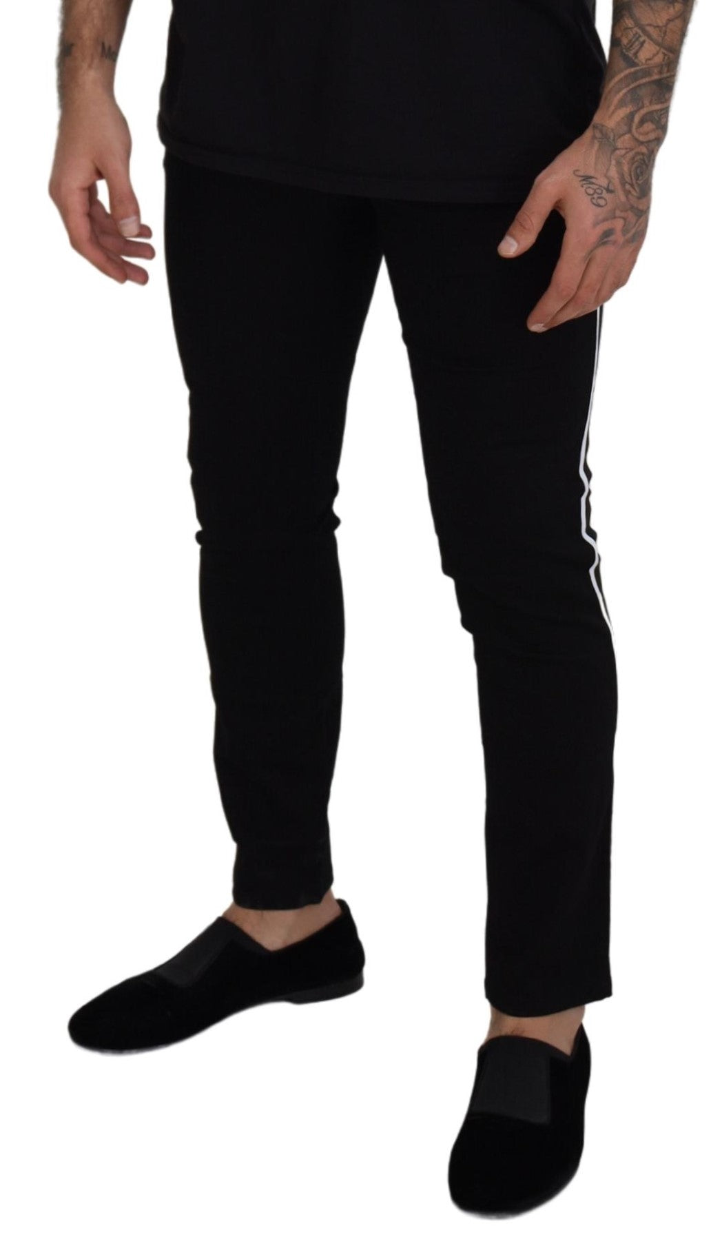 Dolce &amp; gabbana pantalon en jean slim noir