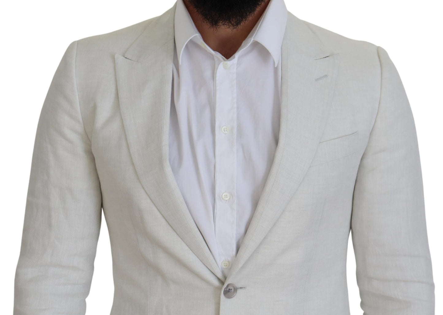 Dolce &amp; gabbana blazer blanc sicilia à simple boutonnage