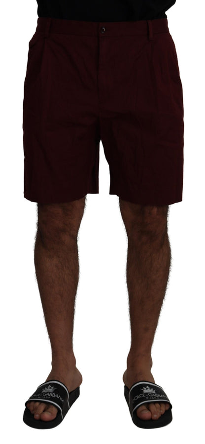 Dolce &amp; Gabbana short en coton mélangé marron