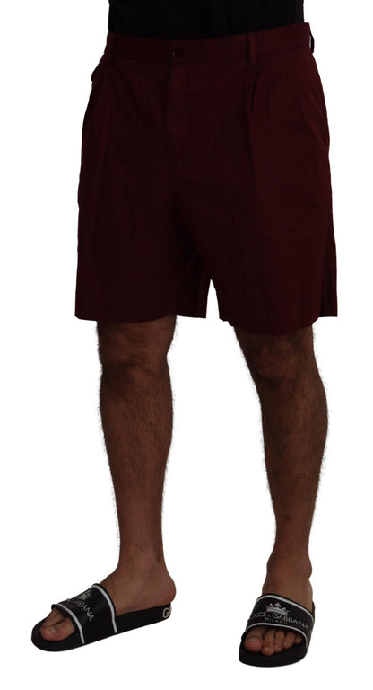 Dolce &amp; Gabbana short en coton mélangé marron