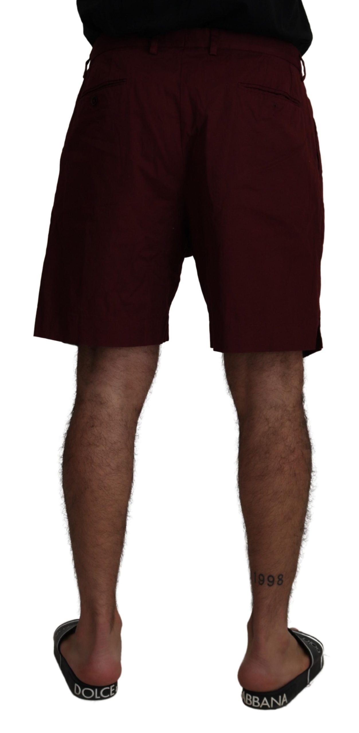 Dolce &amp; Gabbana short en coton mélangé marron