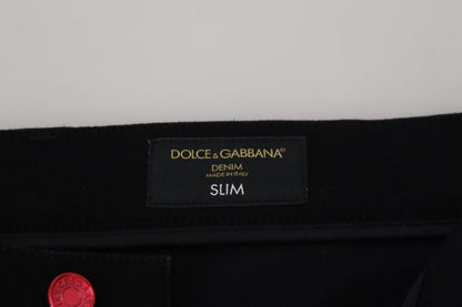 Extravagance du denim skinny multicolore Dolce &amp; Gabbana