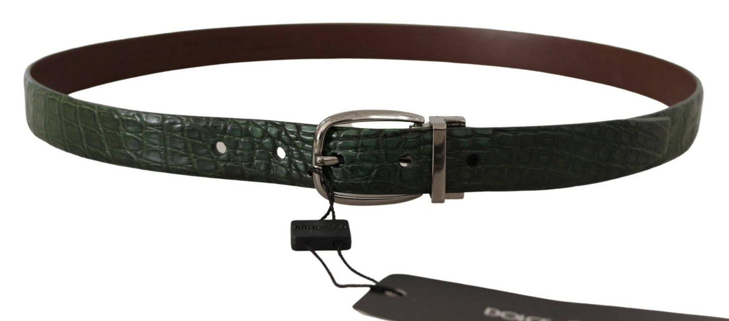 Ceinture en crocodile en cuir italien Dolce &amp; Gabbana