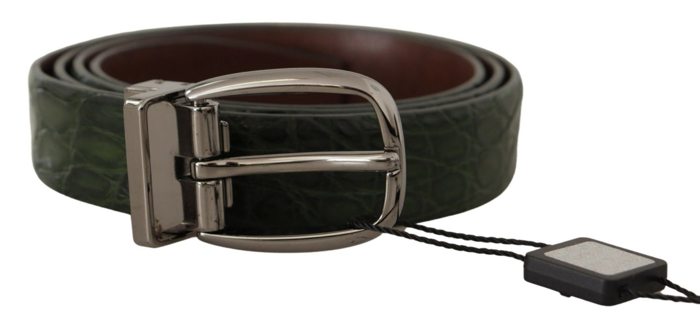 Ceinture en crocodile en cuir italien Dolce &amp; Gabbana