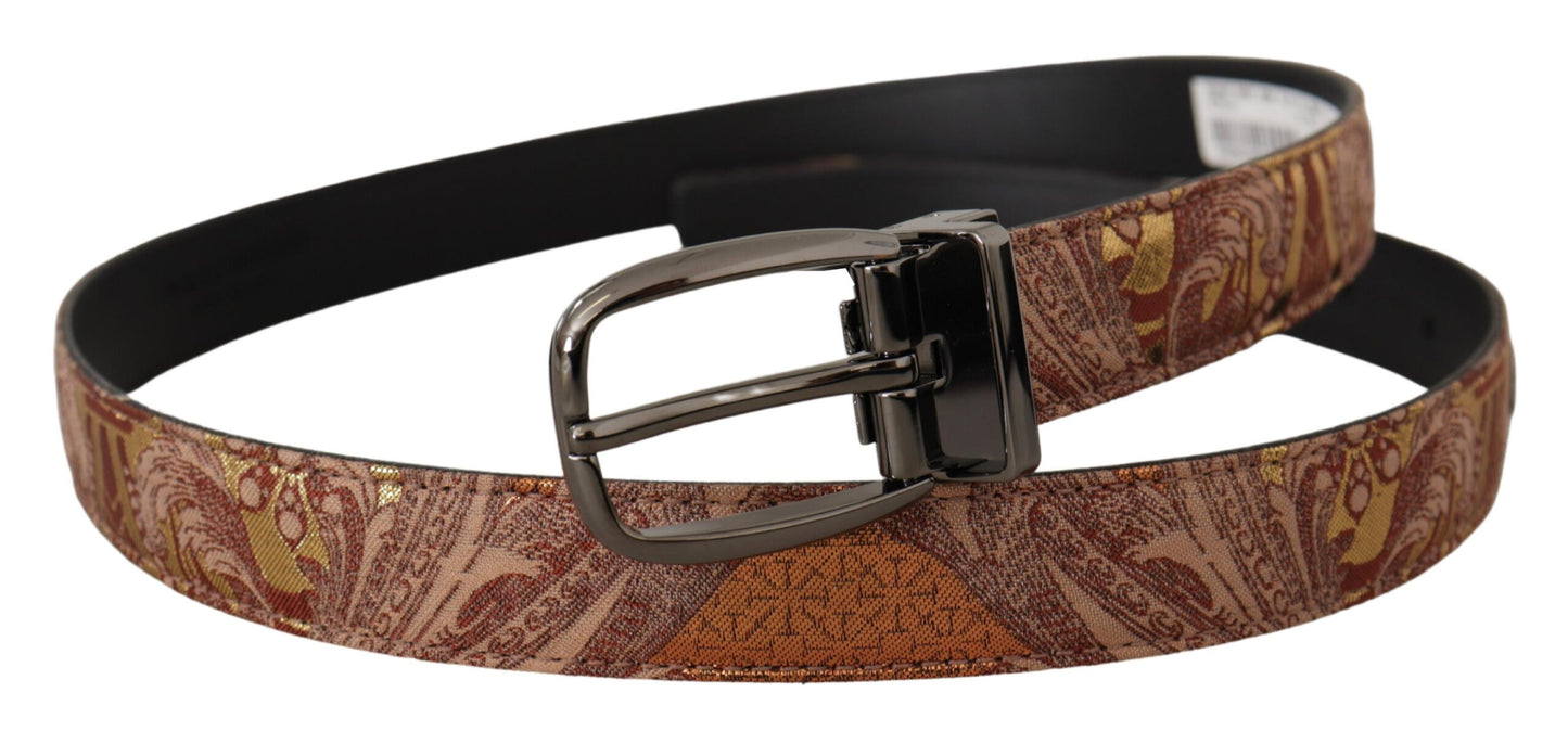 Ceinture signature en cuir multicolore Dolce &amp; gabbana